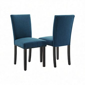 Dining Chairs Set of 2,Fabric Upholstered Parson Dining Chairs with Padded,Modern Kitchen Chairs
