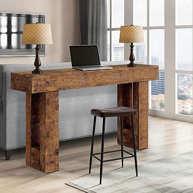 Farmhouse Console Table, Long Sofa Table Behind The Couch, Narrow Sofa Table