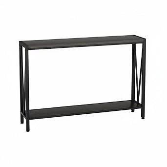 Entryway Sofa Table with 2 tier Storage Shelves, Multi-Functional Console Table for Living Room