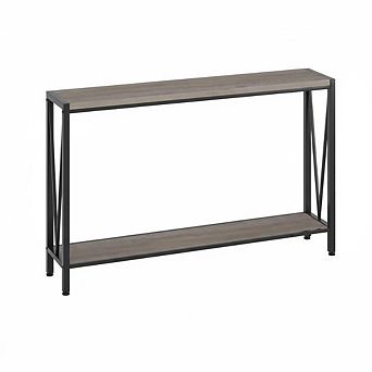 Entryway Sofa Table with 2 tier Storage Shelves, Multi-Functional Console Table for Living Room