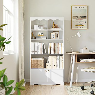 5-Tier Bookcase, 63 Inch Tall Bookshelf