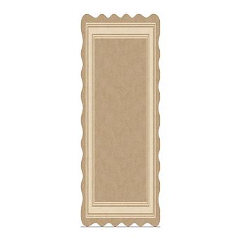 Garvee Modern Scalloped Edge Area Rug Washable Non Slip Pet Friendly Rug for Patio Living Room