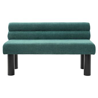Merax Multi-Purpose Upholstered Bench with Solid Rubber Wood Legs, Versatile Padded Seating