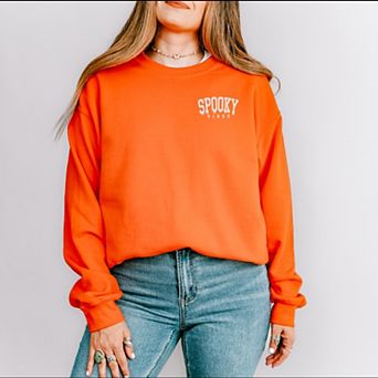 Embroidered Spooky Vibes Sweatshirt