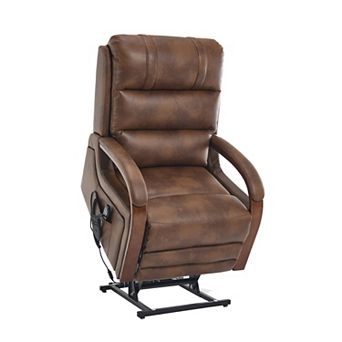 Merax Leatheraire Lift Recliner Chair Dual Motor Infinite Position Up to 350 LBS