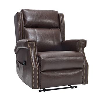 Merax Manual Recliner Chair in Faux Leather for Living Room with Heavy Duty Motion Mechanism