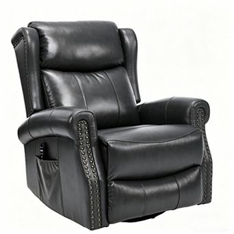 Merax Manual Recliner Chair in Faux Leather for Living Room with Heavy Duty Motion Mechanism