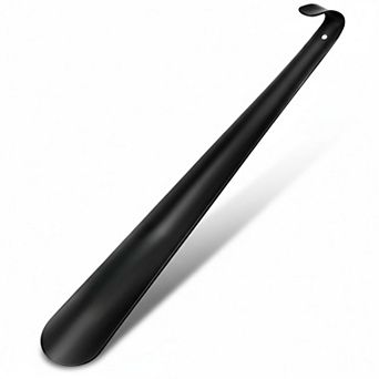 Long Handle Metal Shoe Horn for Seniors Boots Shoes Helper 16.5 Inch