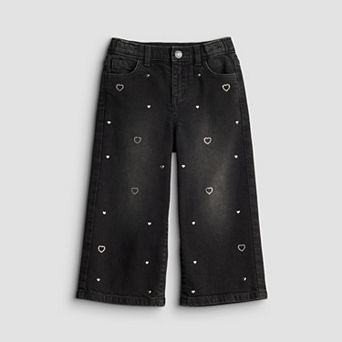 Girls 4-12 Jumping Beans® High Rise Wide Leg Jeans