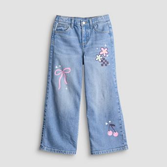 Girls 4-12 Jumping Beans® High Rise Wide Leg Jeans