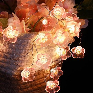12-Pack 70.8Ft Artificial Cherry Blossom Garland Silk Vines Wedding Home Decor