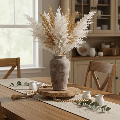 Ceramic Flower Vase Decorative Pottery for Home Table Living Room Entryway Bedroom Bathroom Kitchen