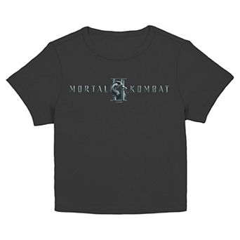 Juniors' Mortal Kombat 2 Movie Logo Graphic Baby Tee