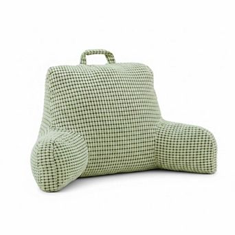 Reading Pillow with Top Handle Soft Ergonomic Support Washable Cover Adjustable Firmness for Bed