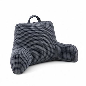 Reading Pillow with Top Handle Soft Ergonomic Support Washable Cover Adjustable Firmness for Bed
