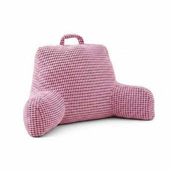 Reading Pillow with Top Handle Soft Ergonomic Support Washable Cover Adjustable Firmness for Bed