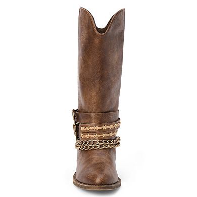 Coconuts by Matisse Billy Women's Ankle Boots with Chain Detail