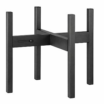 Adjustable Metal Plant Stand Heavy Duty Expandable 2 Heights Weather Resistant Indoor Outdoor