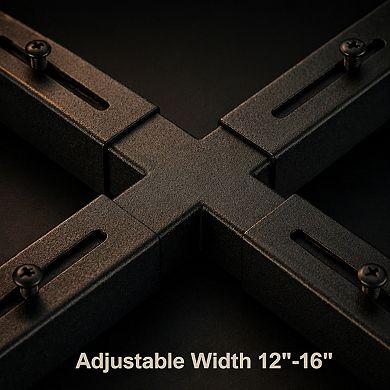 2 Pack Adjustable Metal Plant Stand Heavy Duty 12-16 Inch Pot Indoor Outdoor