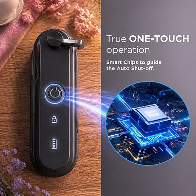 Turbo Rechargeable Can Opener Auto Stop Smooth Edge Wall Mountable USB Charging Hands Free