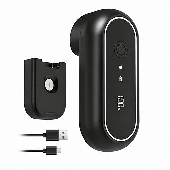 Turbo Rechargeable Can Opener Auto Stop Smooth Edge Wall Mountable USB Charging Hands Free