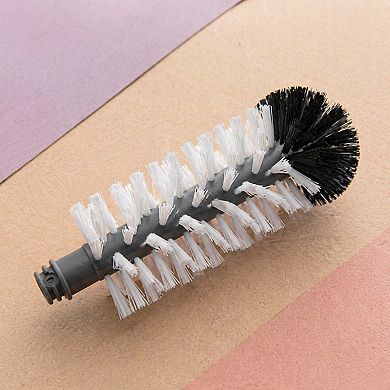 3 Head Water Bottle Cleaning Brush with Suction Base Detachable for Glass Cup Bar Kitchen
