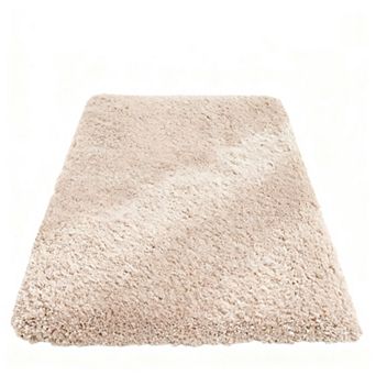 Bathroom carpet non-slip plush small bathroom mat highly absorbent super soft fluffy floor