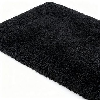 Bathroom carpet non-slip plush small bathroom mat highly absorbent super soft fluffy floor