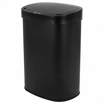13 Gallon Automatic Touchless Trash Can Lid Odor Control Modern Oval Design Easy Clean