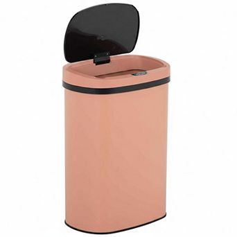 13 Gallon Automatic Touchless Trash Can Lid Odor Control Modern Oval Design Easy Clean