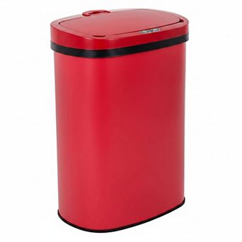 13 Gallon Automatic Touchless Trash Can Lid Odor Control Modern Oval Design Easy Clean