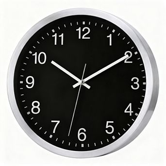 12 Inch Sealed Waterproof Indoor Outdoor Clock Thermometer Hygrometer Silent Quartz Metal Wall Clock
