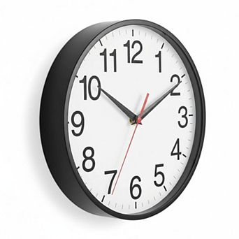 16 Inch Silent Non Ticking Wall Clock Large Numbers Modern Decorative for Home Office
