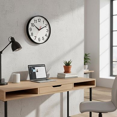 16 Inch Silent Non Ticking Wall Clock Large Numbers Modern Decorative for Home Office