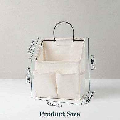 4pcs Wall Hanging Storage Organizer Bags With Pockets Multi-Scene Use