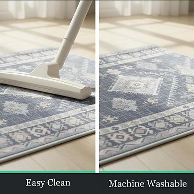 Boho Kitchen Rug Sets 3 Piece Non Slip Washable Thick Mat Carpet Hallway Laundry Holiday Decor