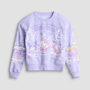 Girls 7-16 Festive Holiday Light-Up Fleece Pullover