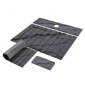 3 Large Diatomaceous Earth Dish Drying Mats Quick Dry Food Safe Foldable Multi Purpose