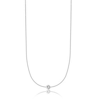 Arctic Clear Sterling Silver 1 Carat T.W. Lab-Grown Diamond Station Necklace