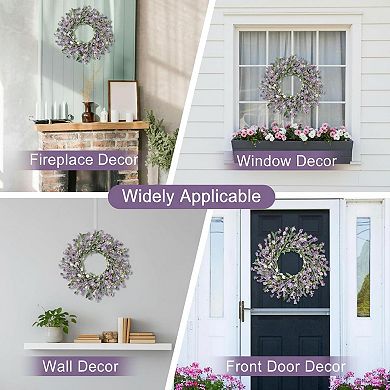 24 Inch Wreath for Front Door All Seasons Indoor Outdoor Decor