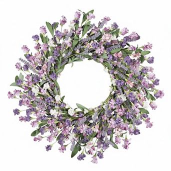 24 Inch Wreath for Front Door All Seasons Indoor Outdoor Decor