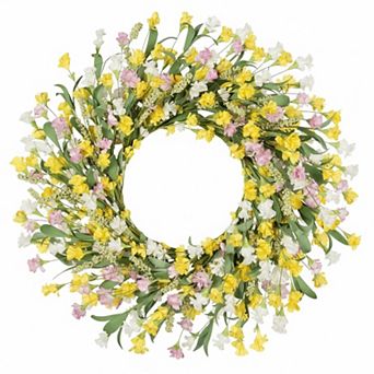 24 Inch Wreath for Front Door All Seasons Indoor Outdoor Decor