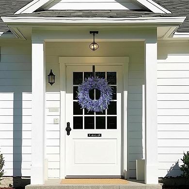 26 Lavender Eucalyptus Wreath Front Door Porch Window Large Artificial Greenery Outdoor Home