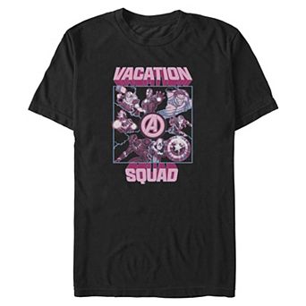 Big & Tall Marvel The Avengers Vacation Squad Graphic Tee