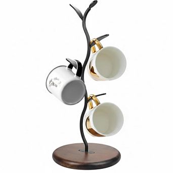Mug Tree Stand Countertop Coffee Tea Cup Organizer Bronze