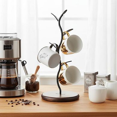 Mug Tree Stand Countertop Coffee Tea Cup Organizer Bronze