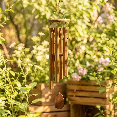 Amazing Grace Wind Chimes Bronze Inspirational Memorial Garden Patio Decor