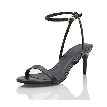 Ophelia Minimal Ankle Strap Stiletto Heel Sandals