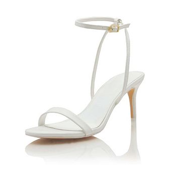 Ophelia Minimal Ankle Strap Stiletto Heel Sandals