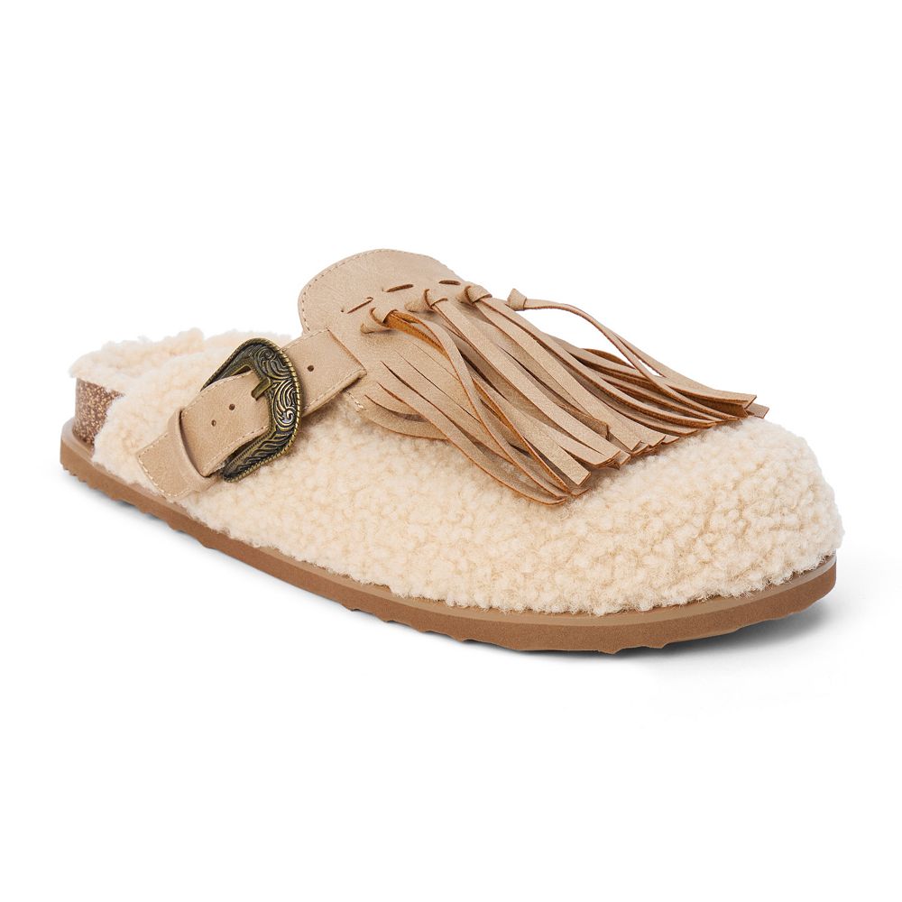  GRAND COURT MULE Warm Sand（24.5） BEACH by Matisse Sundown Mule Women's Slip-On Fringe Slipper